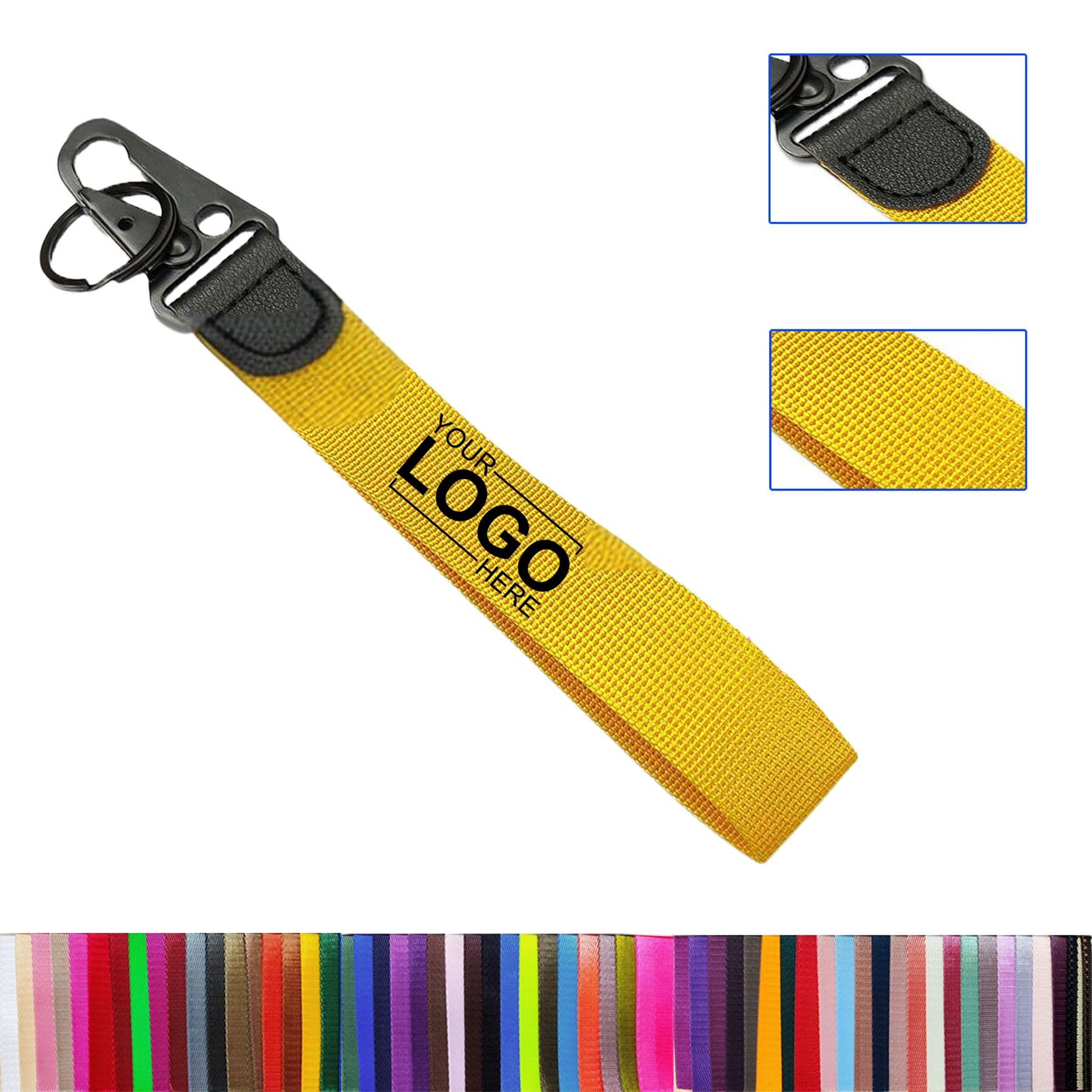 Nylon Backpack with Wristband and Keychain