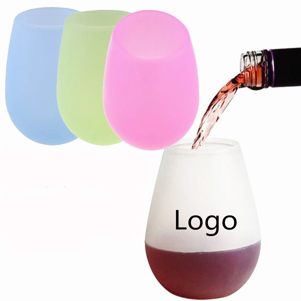 Unbreakable Rubber/Silicon Wine Glasses for Outdoor Camping 1