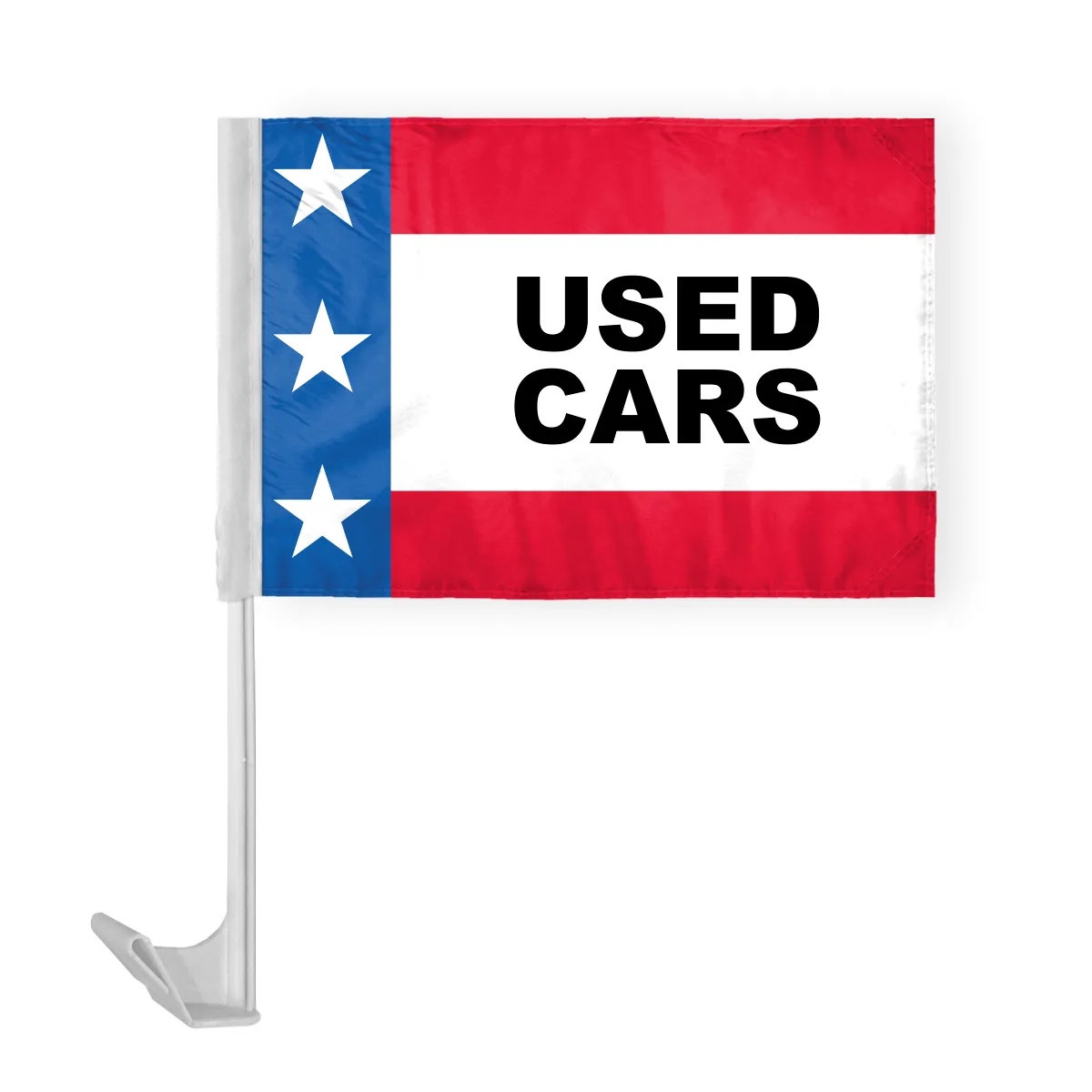 12" x 16" Patriotic Message Car Flag - wPoly 6