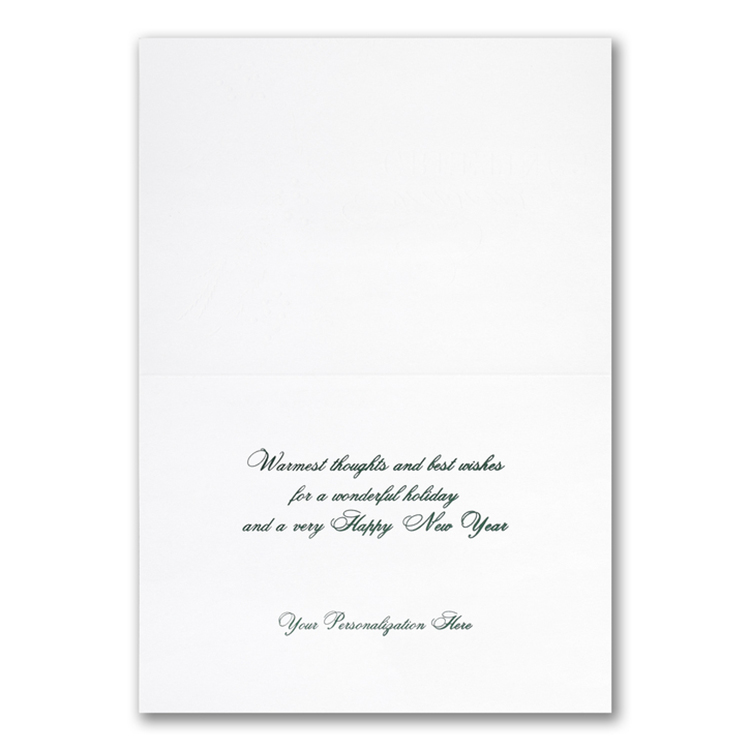 Simple Greenery Holiday Card 1
