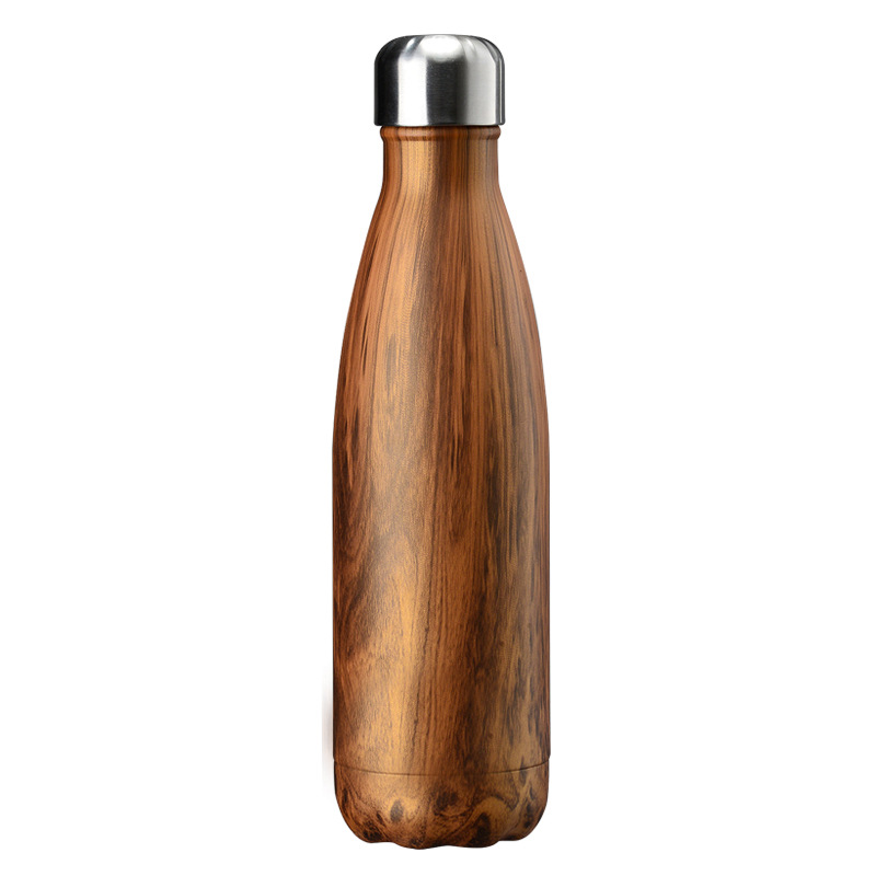 17Ounce Wood Grain Sleek Insulated Water Bottles 19