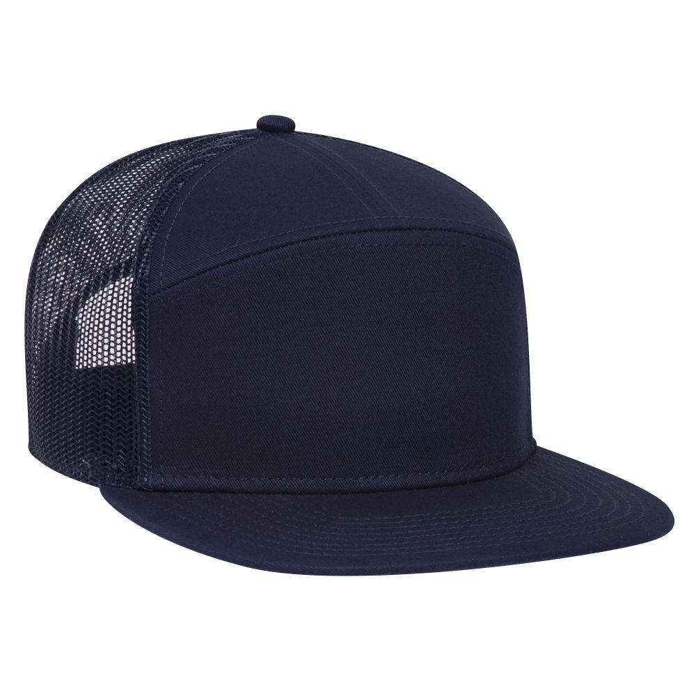 OTTO CAP® OTTO SNAP 7 Panel Pro Style Mesh Back Trucker Snapback Hat 9