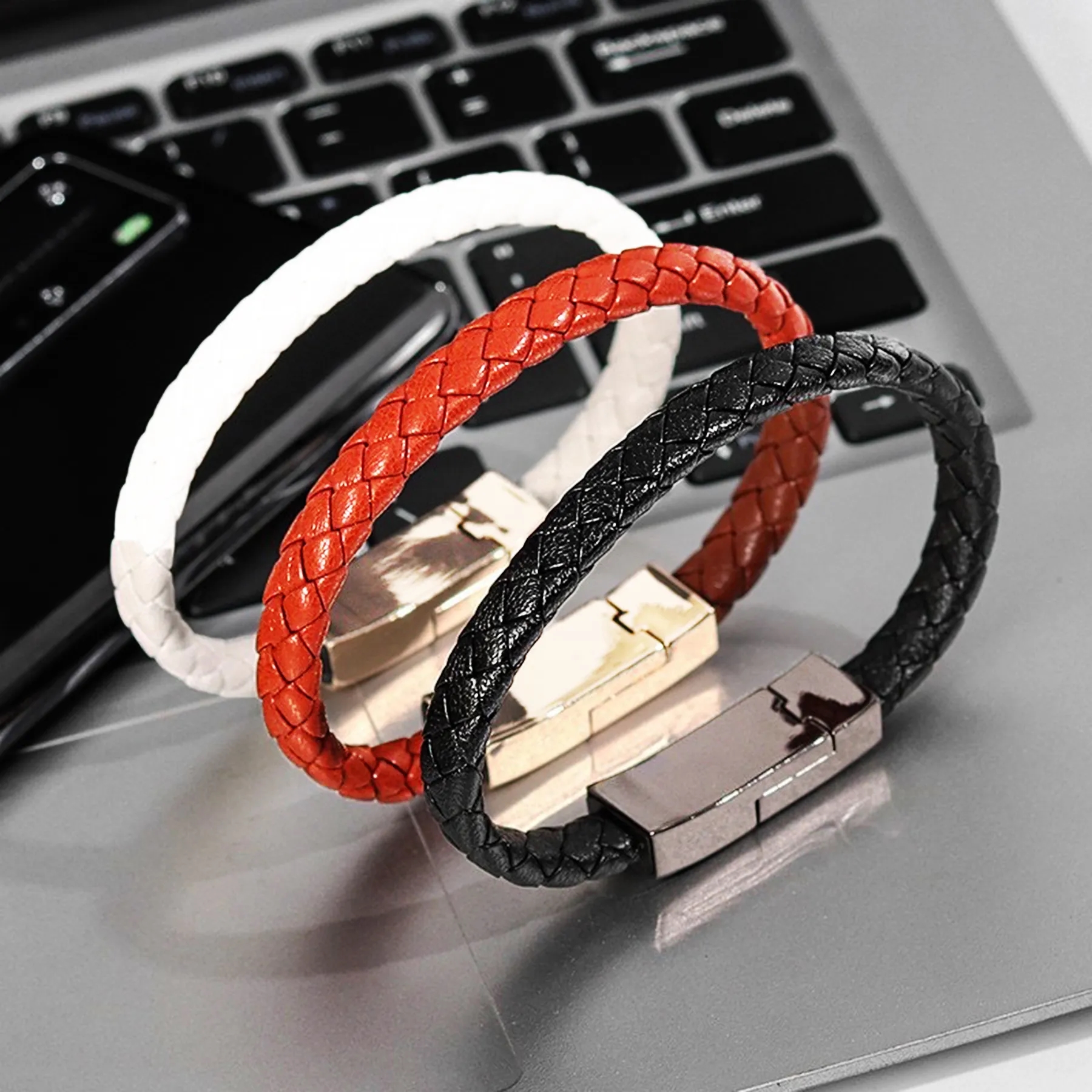 Double USB Bracelet Fast Charging Cable 2