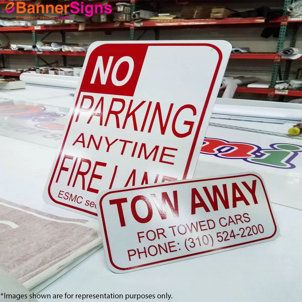 Reflective Metal Sign with Top & Bottom holes 2