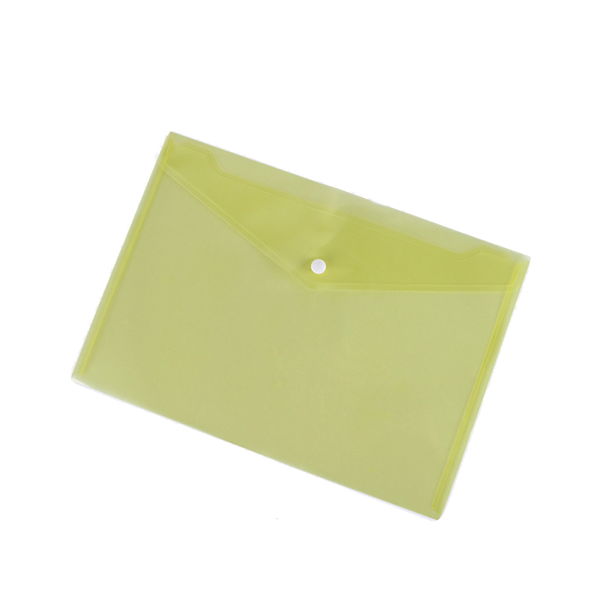 Transparent Plastic Document Folder With Reusable Snap Closure 6