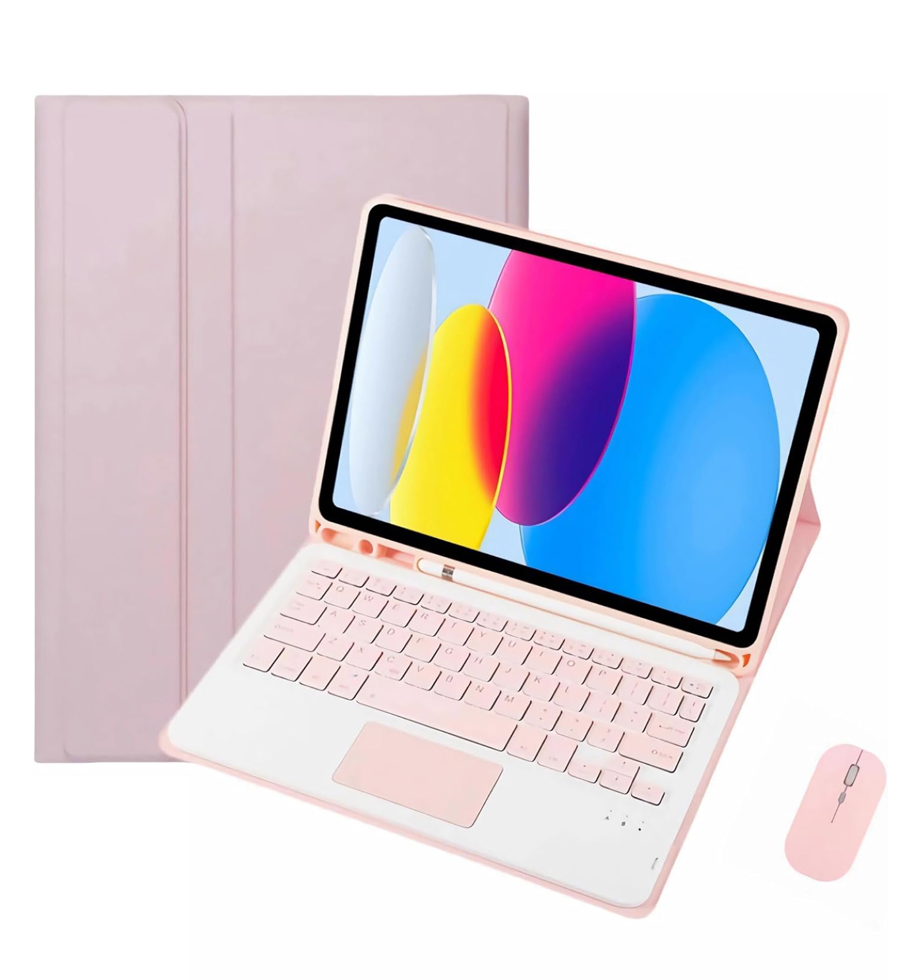 iBank® Detachable Bluetooth Slim Wireless Keyboard and Soft Back Cover Tablet Case 1