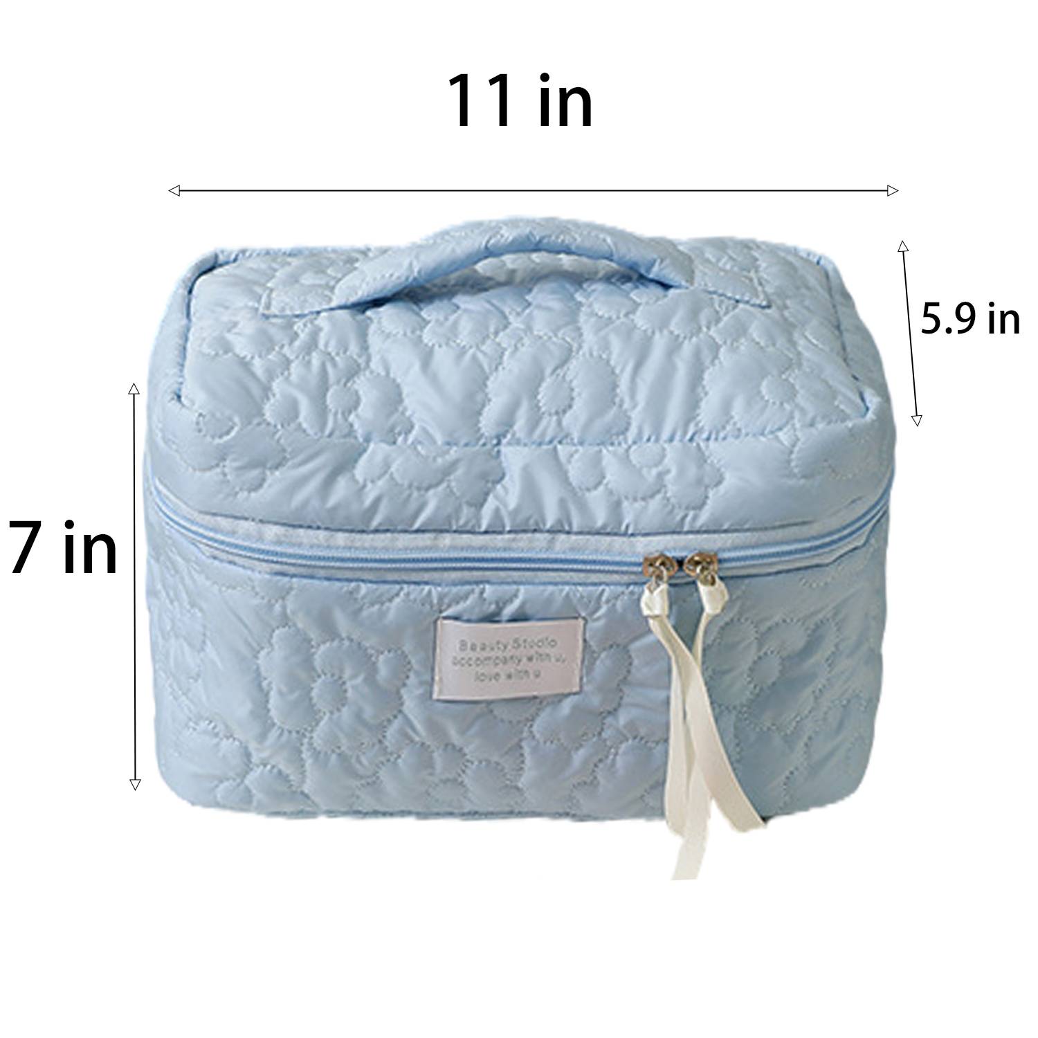 Waterproof Polyester Cloud Travel Toiletry Bag w/ Handle 4