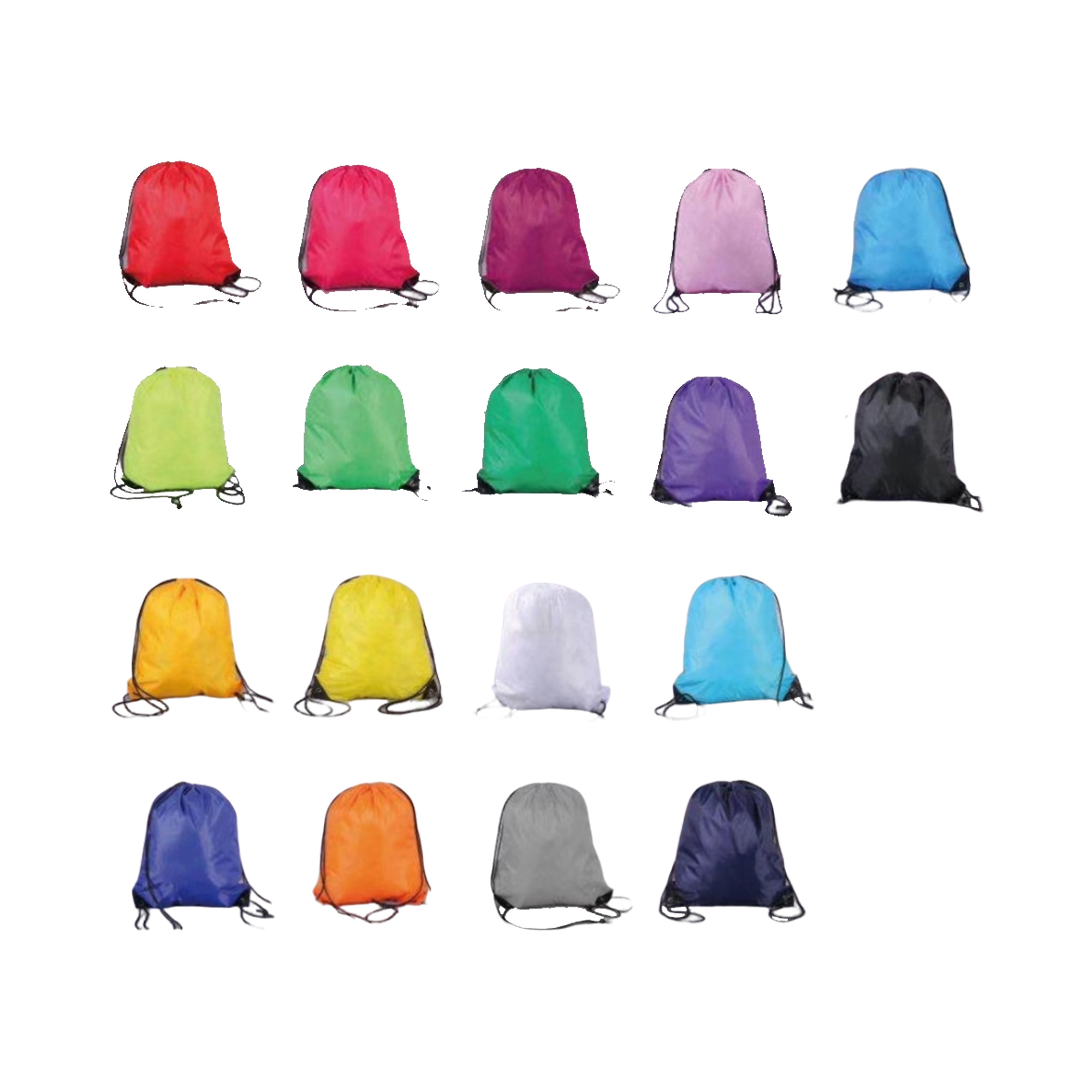 210D Polyester Cinch Backpack Drawstring Bag 16" x 13" 2