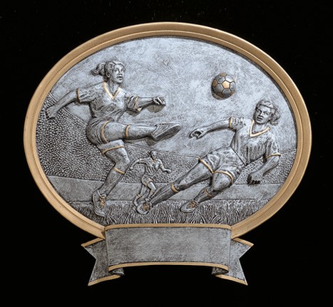 8" Soccer Female Legend Plate 2