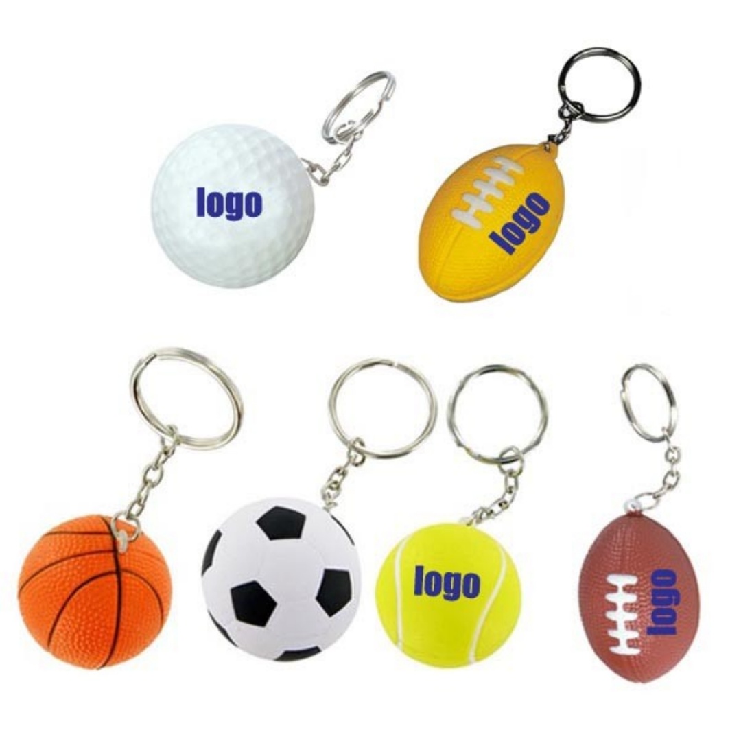Stress Reliever Ball Key Chains 2