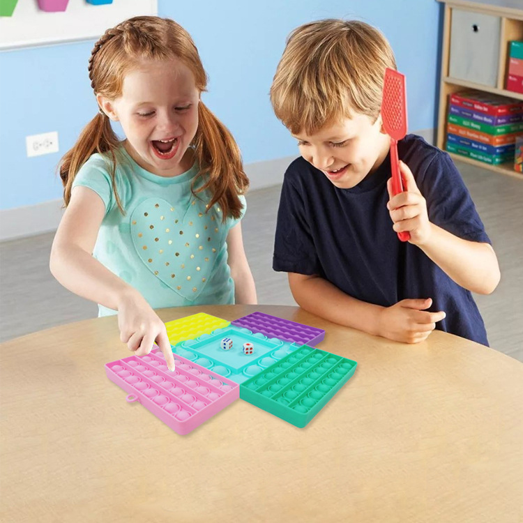 Big Size Pop Fidget Toy 4 Players Pop Chess Board Game 2