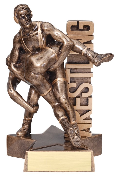 6 1/2" Tall Wrestling Billboard Resin Award 1
