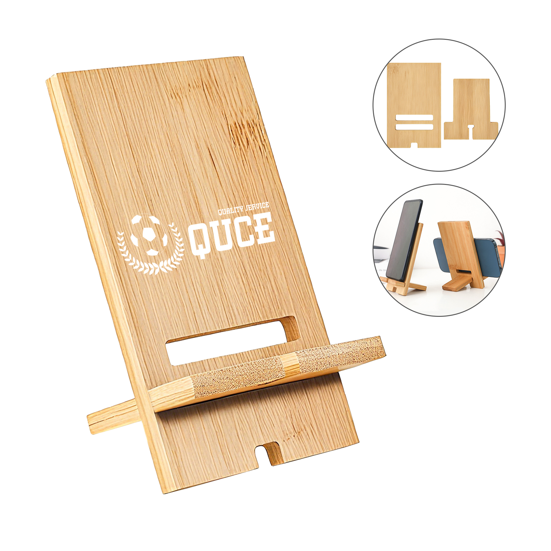 Eco-Friendly Bamboo Mobile Phone Stand Holder 4