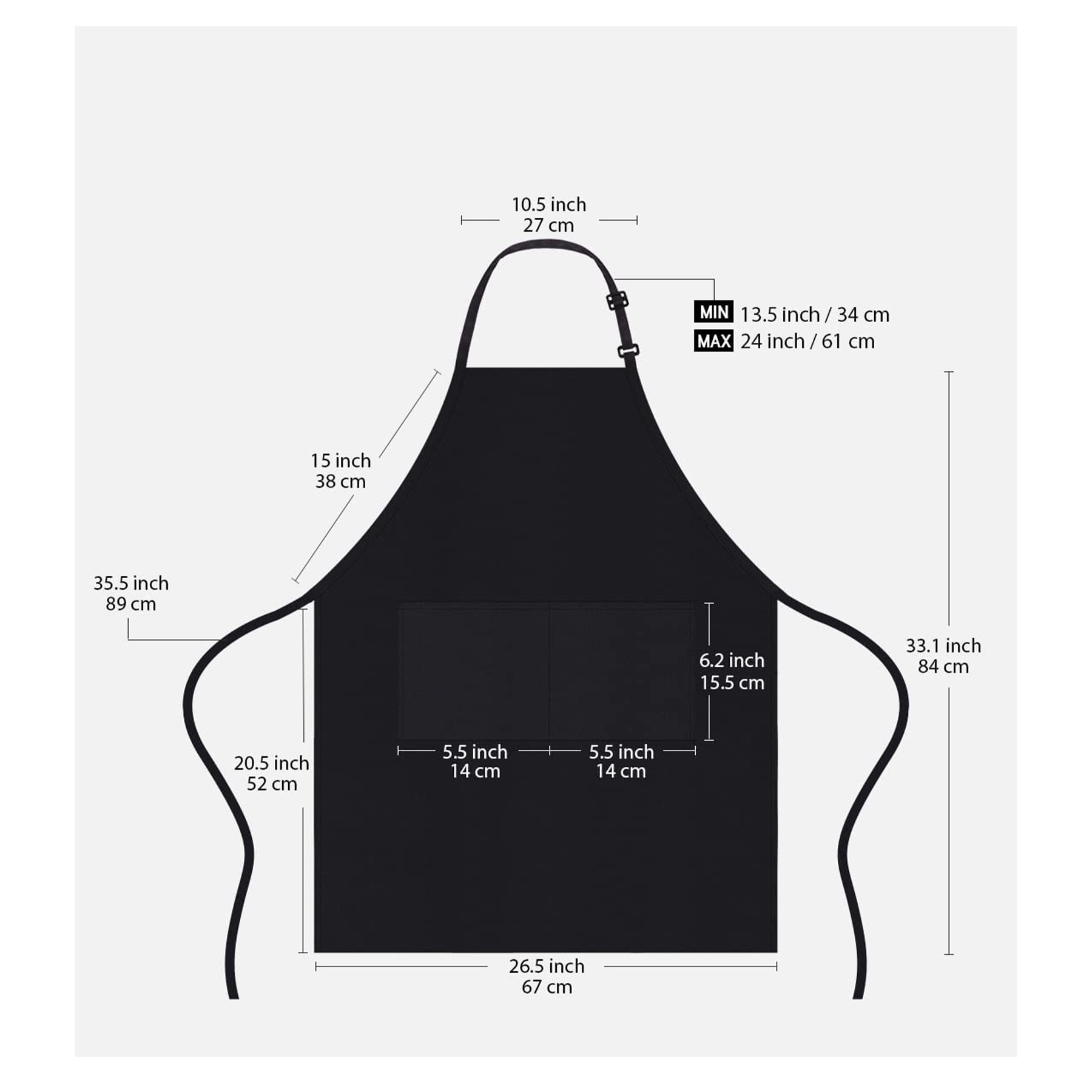 Unisex kitchen apron 1