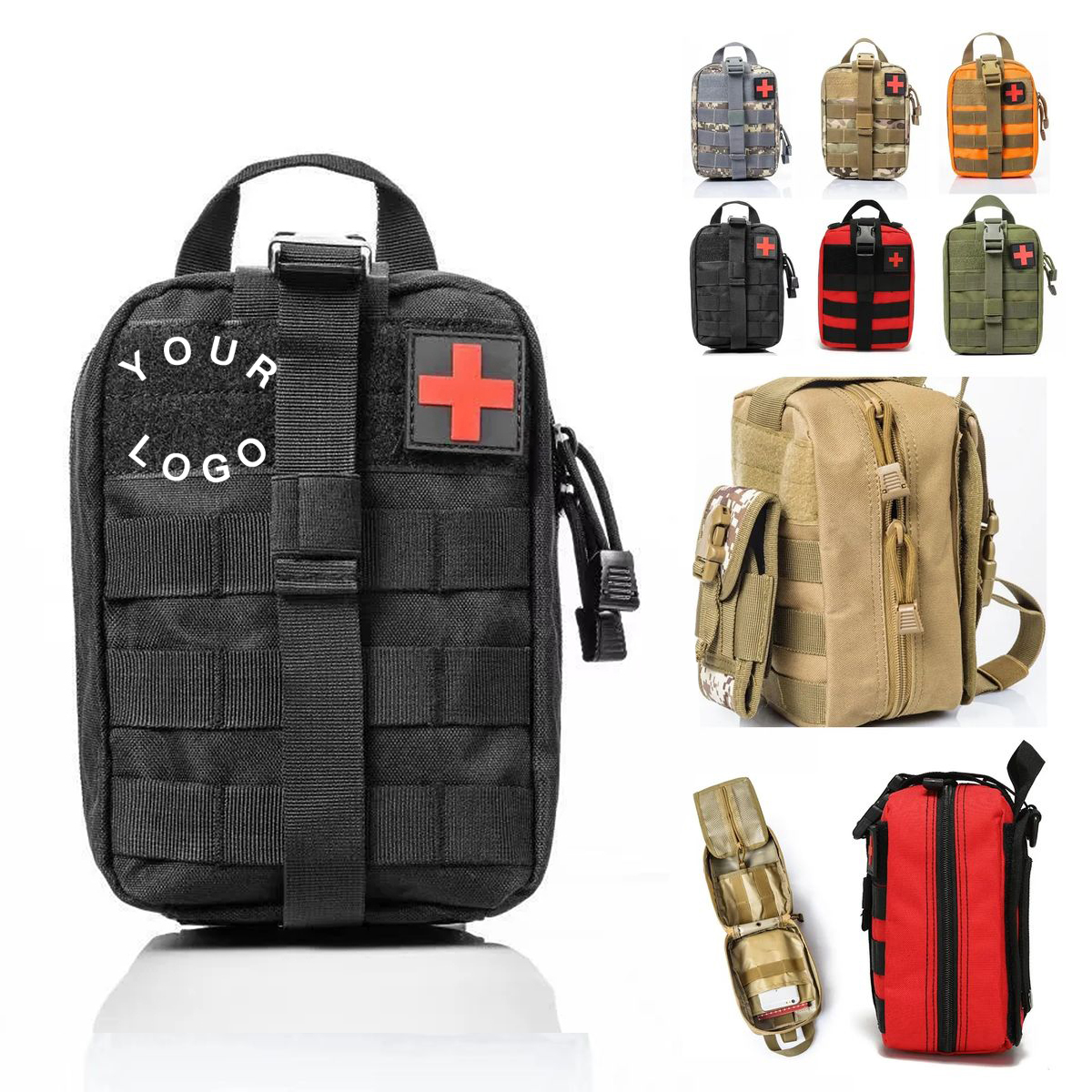 Tactical First Aid Pouch with Multiple Storage Sections 5