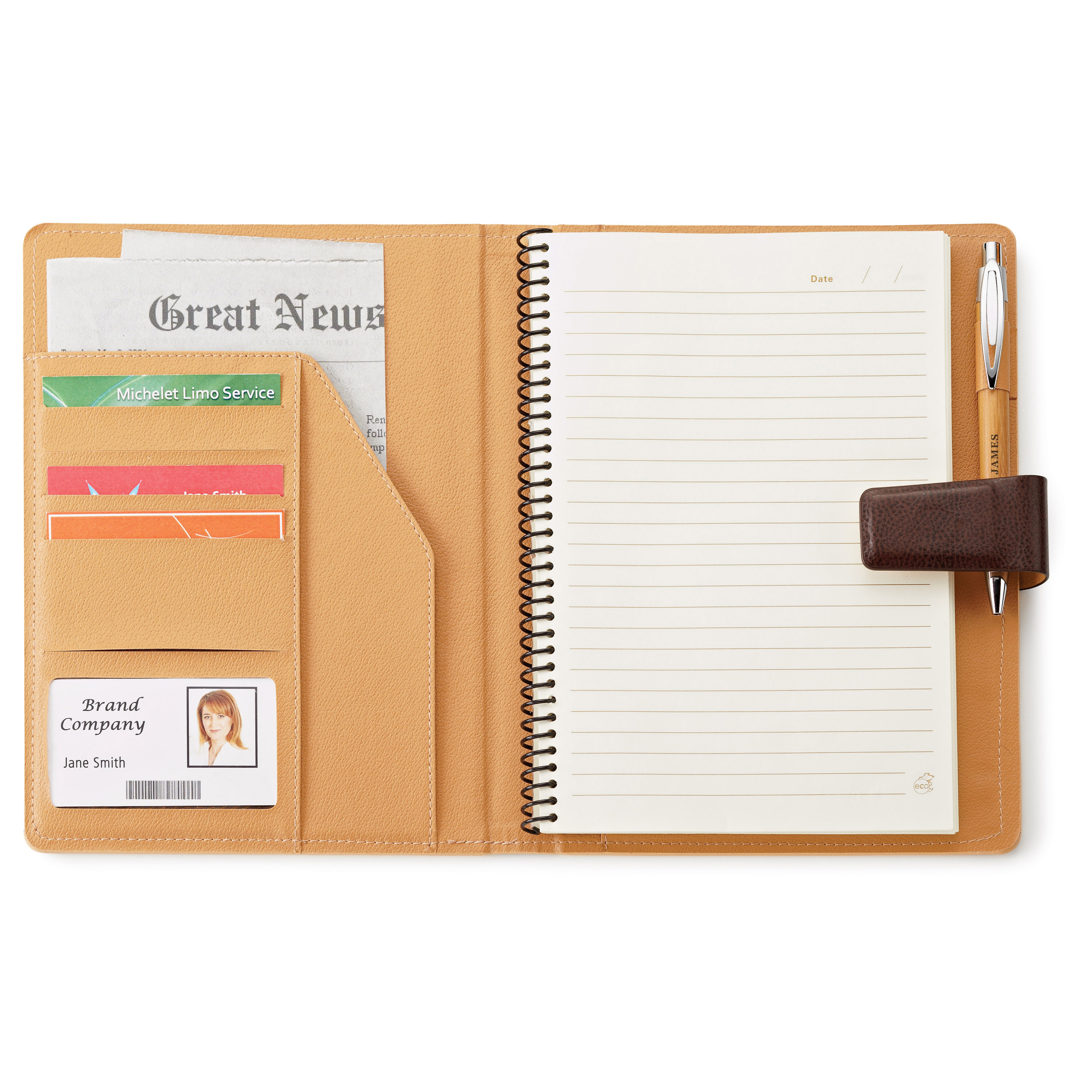 Bamboo refillable journal 5