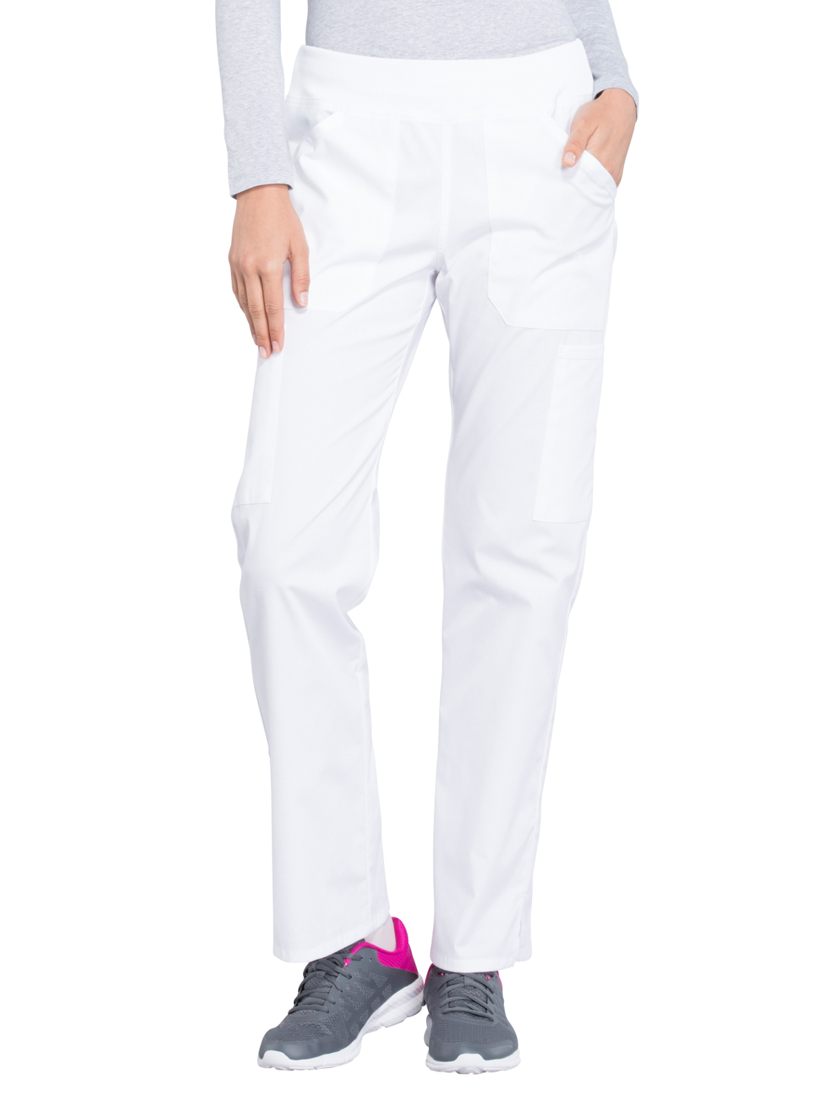 Cherokee - Workwear Professionals - Mid Rise Straight Leg Pull-on Cargo Pant 2