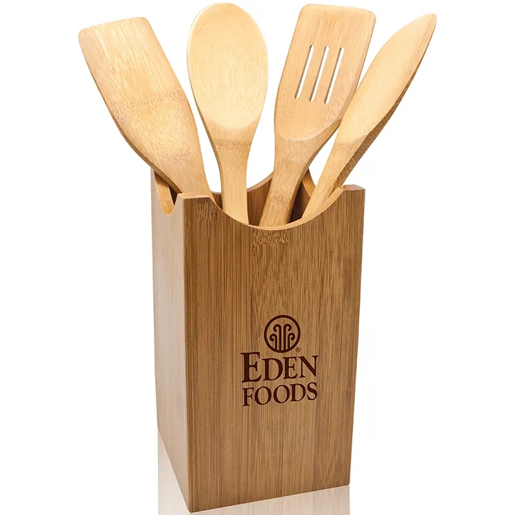 5 Piece Bamboo Kitchen Utensil Set 2