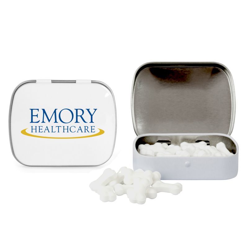 Domed Tin with Bone Shaped Mints 5