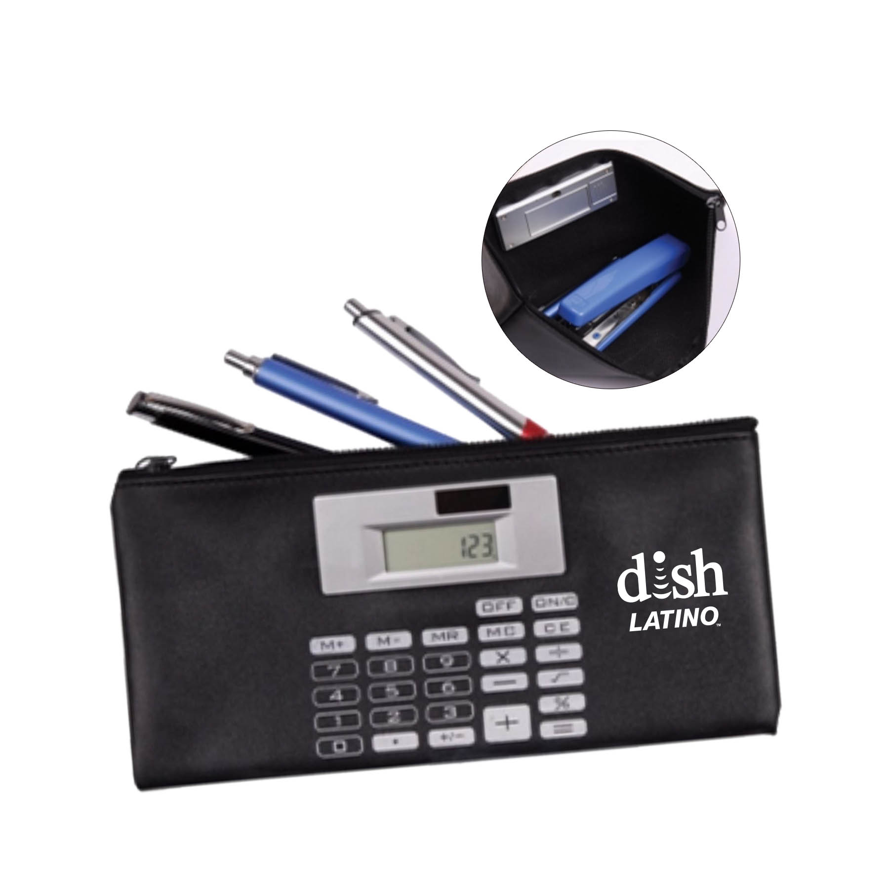Solar powered calculator money bag wallet 3