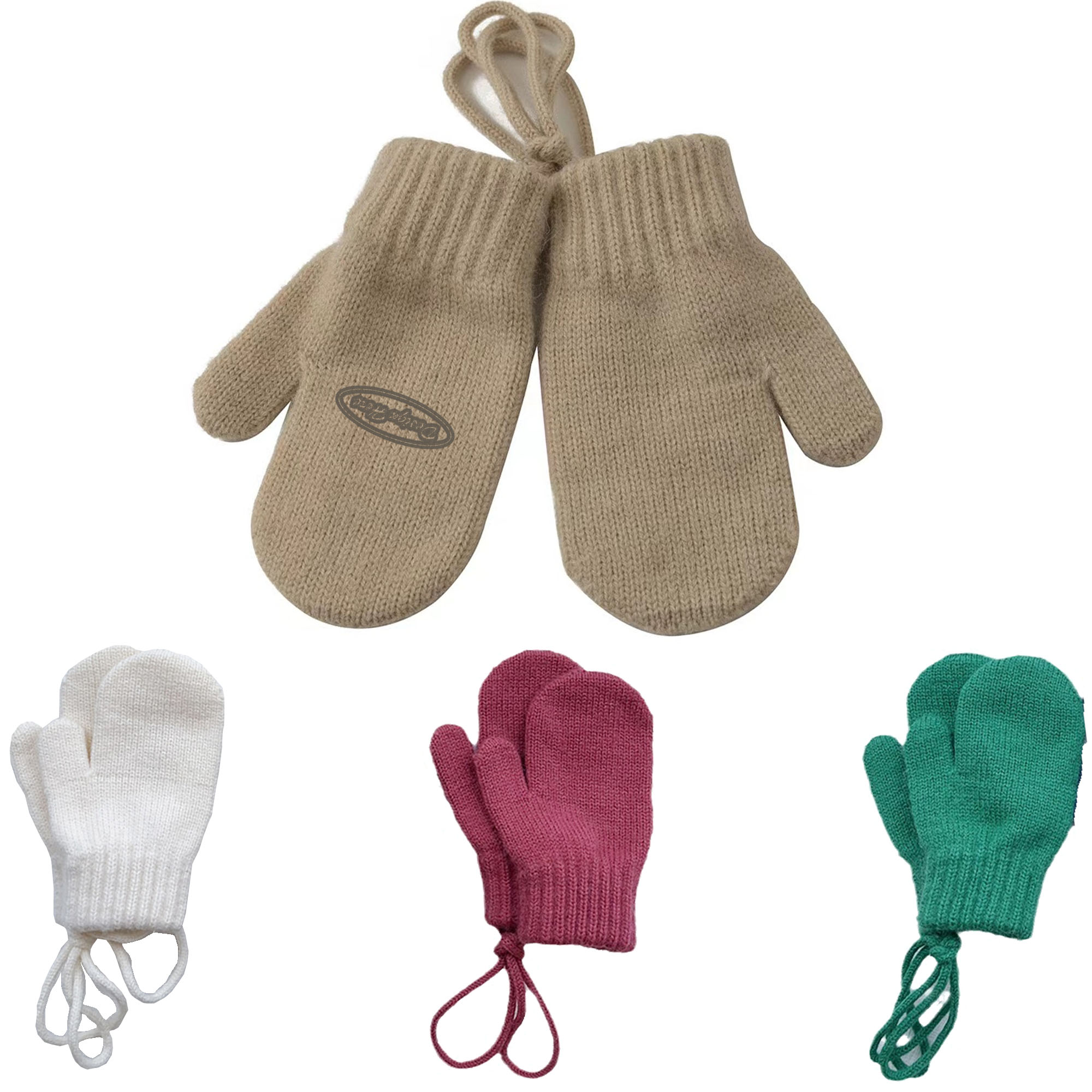 Soft Knit Neck Gloves for Kids - Ideal for Cold Weather Comfort 2