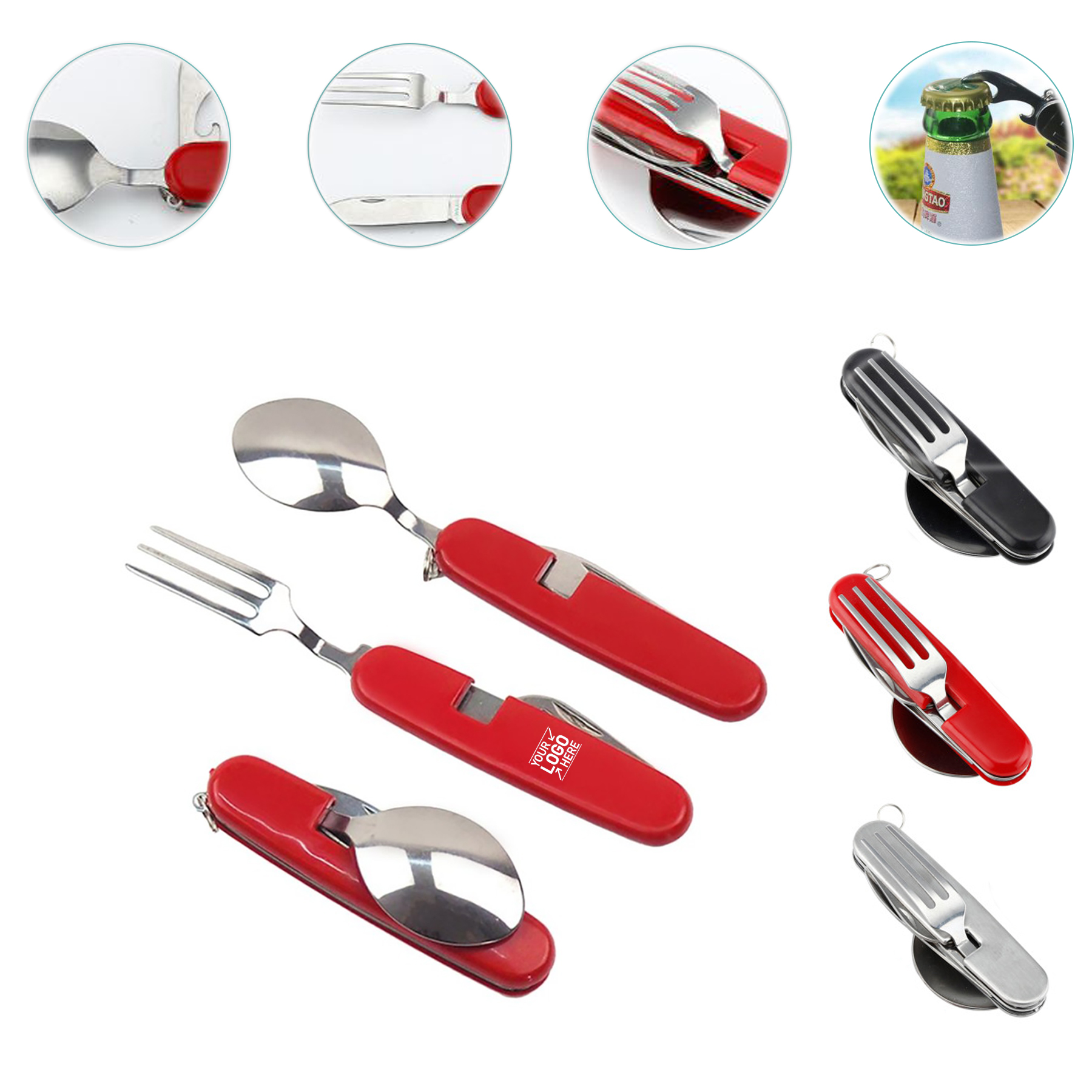 4 in 1 Folding Cutlery Set 2