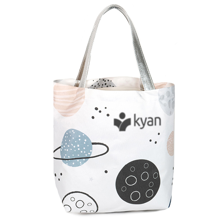 Small Bottom Gusset Tote (11"H x 14"W x 5"D), custom tote bag with logo imprint 4