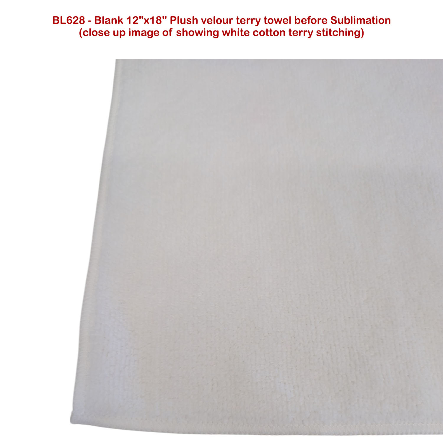 Gym, Workout, Fitness towel in Plush and Soft Velour Terry Cotton Blend, 12x18, Sublimated 1 side. 3