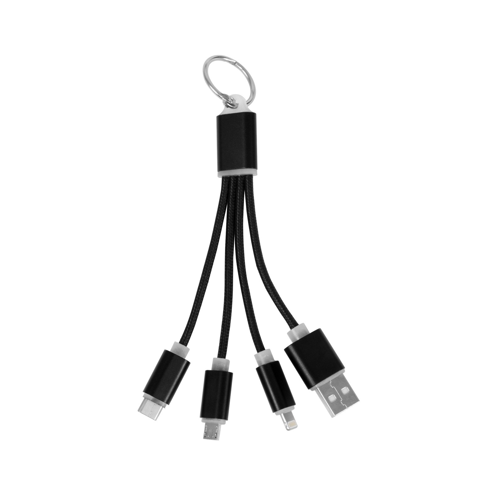4-in-1 USB Keychain Charging Cable 13