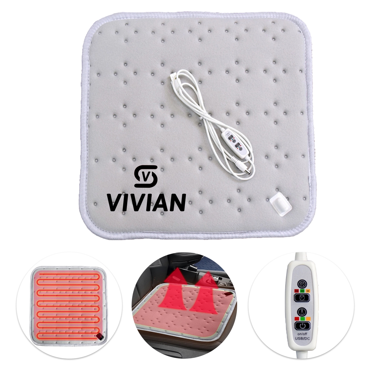 USB Heating Pad Seat Cushion 1