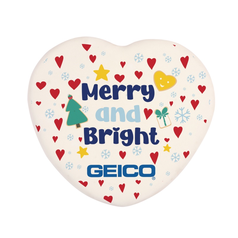 3" Iced Full Color Vanilla Cookie- Heart 5