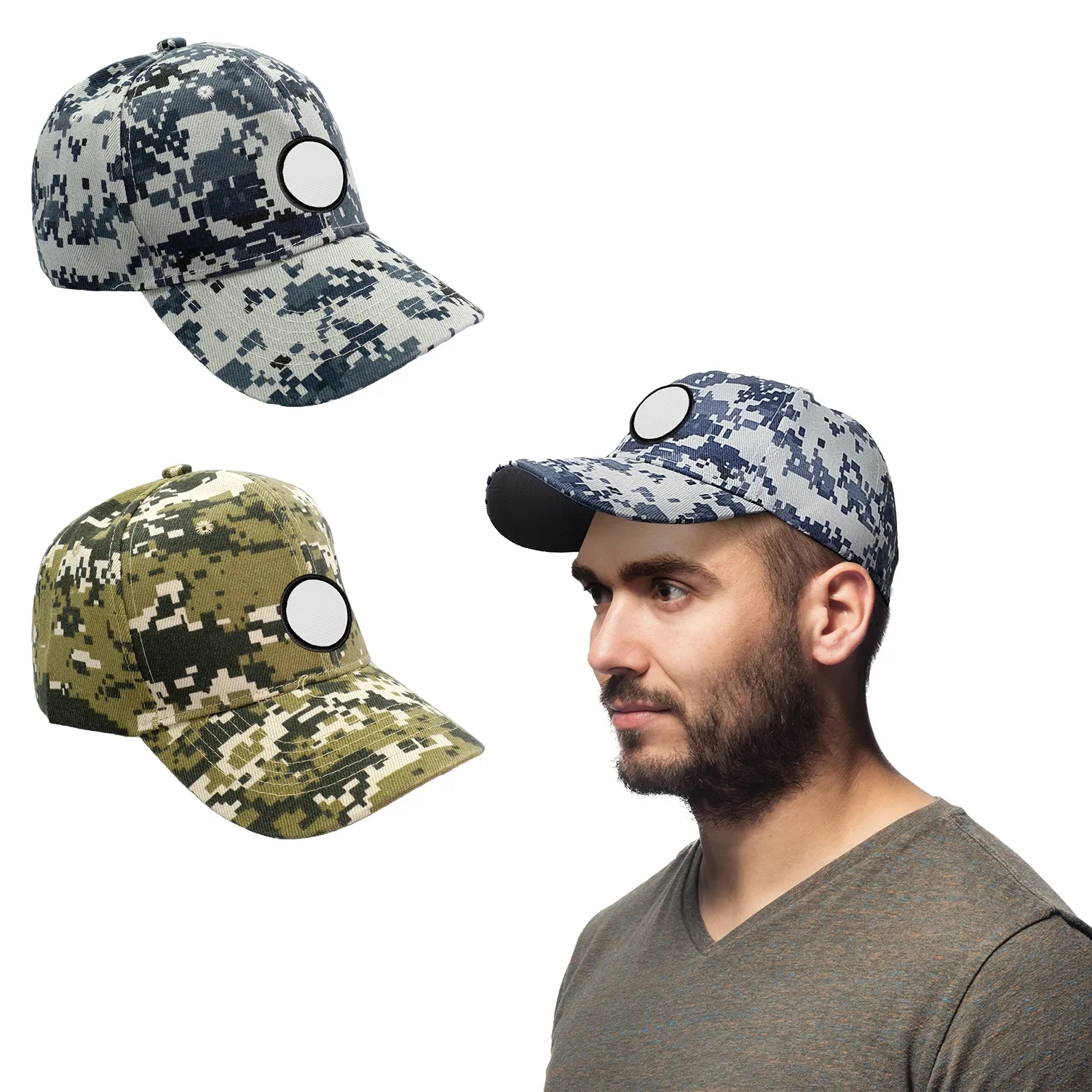 EMBLEM CAMO HAT