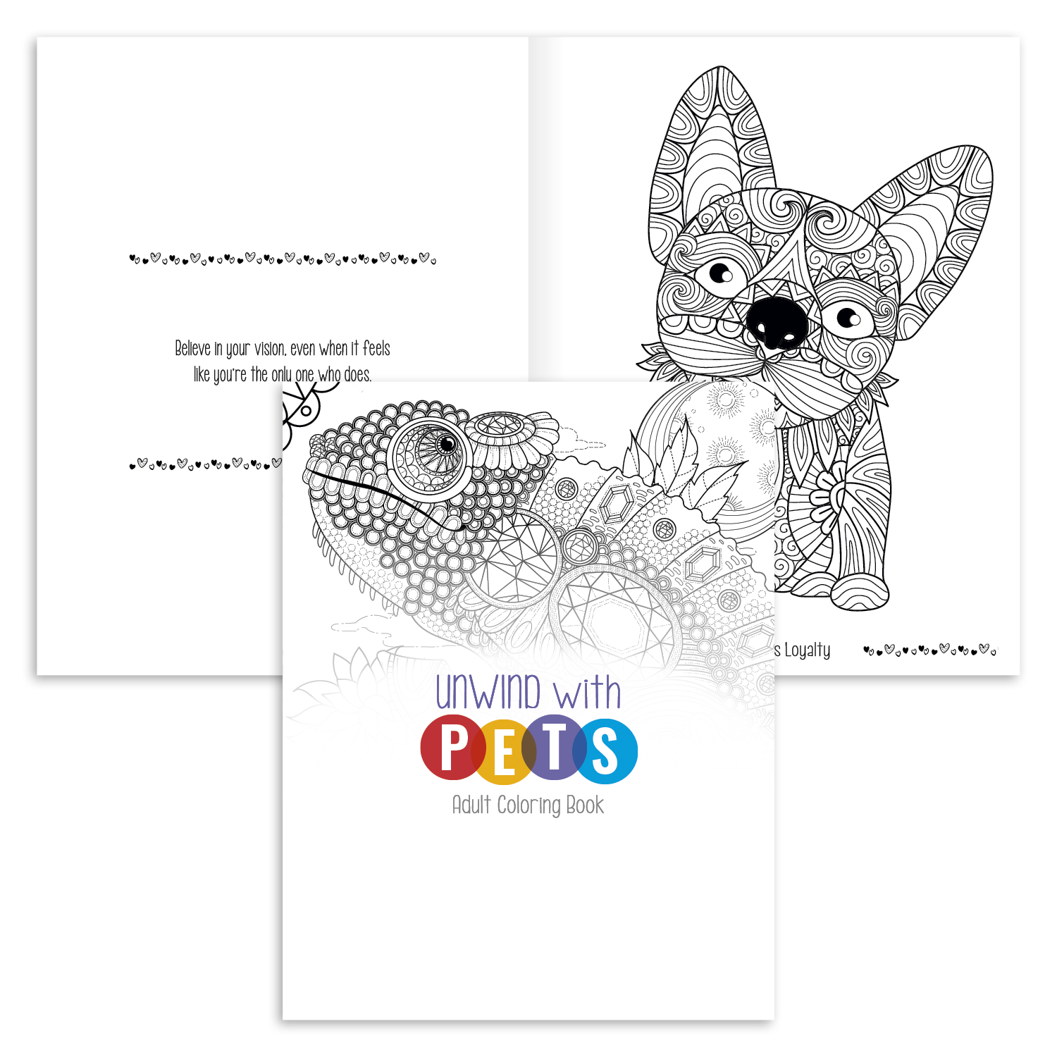 Good Value™ Unwind with Pets Adult Coloring Book 10