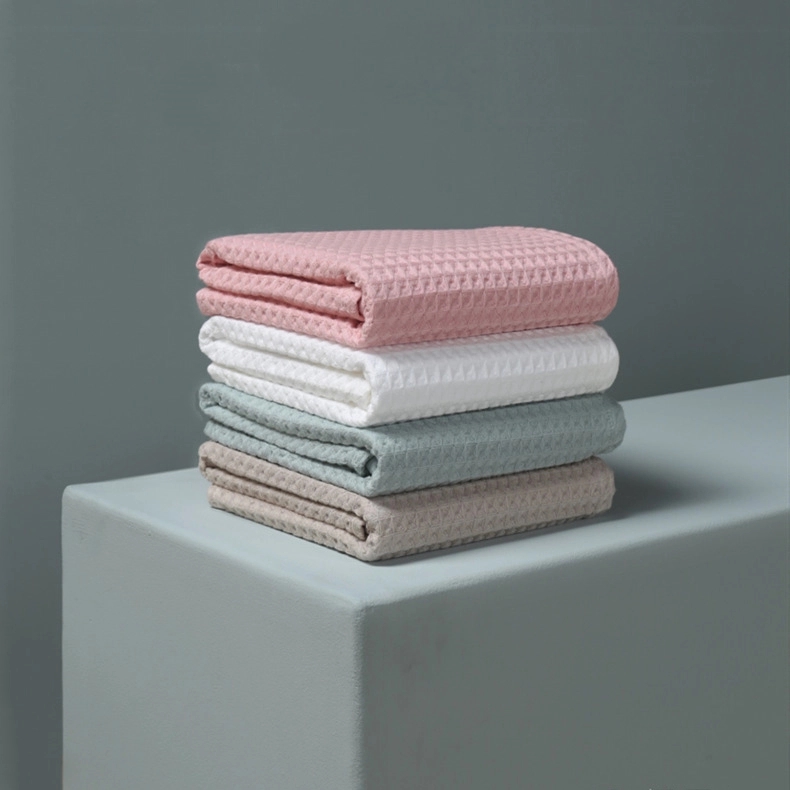 Custom Gift Soft 100% Cotton Waffle Weave Bath & Beach Towel 12
