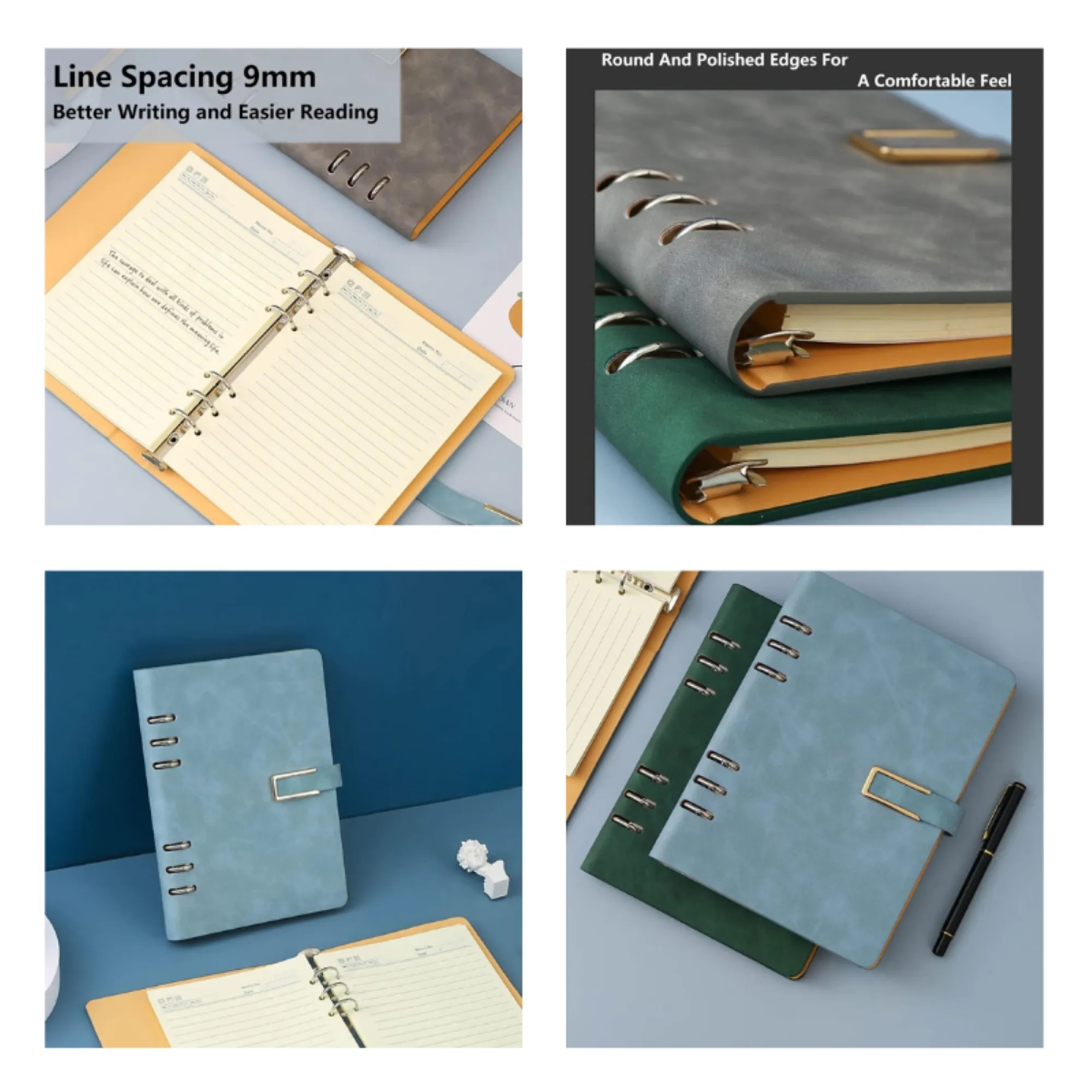 Ring Binder Magnetic Snap Closure Notebook 1