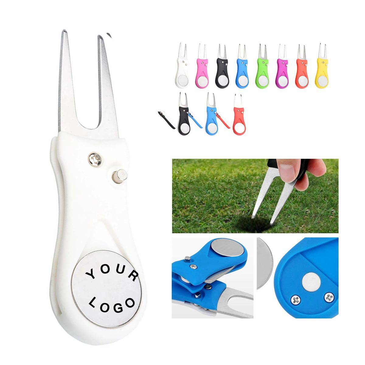 Stainless Steel Golf Divot Tool with Ball Marker 3
