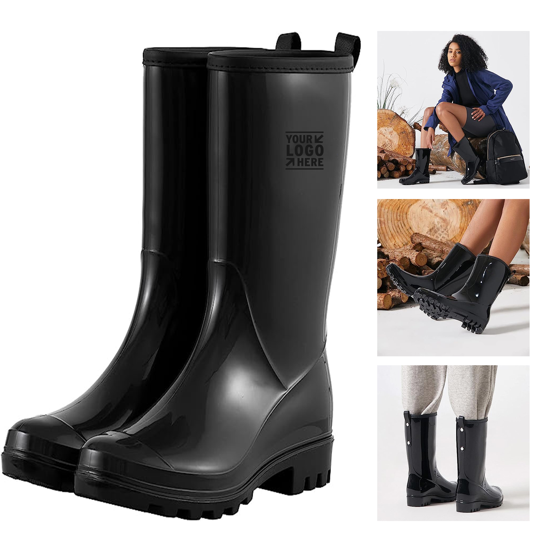 Waterproof Garden Shoes Anti-Slipping Rainboots for Ladies 
