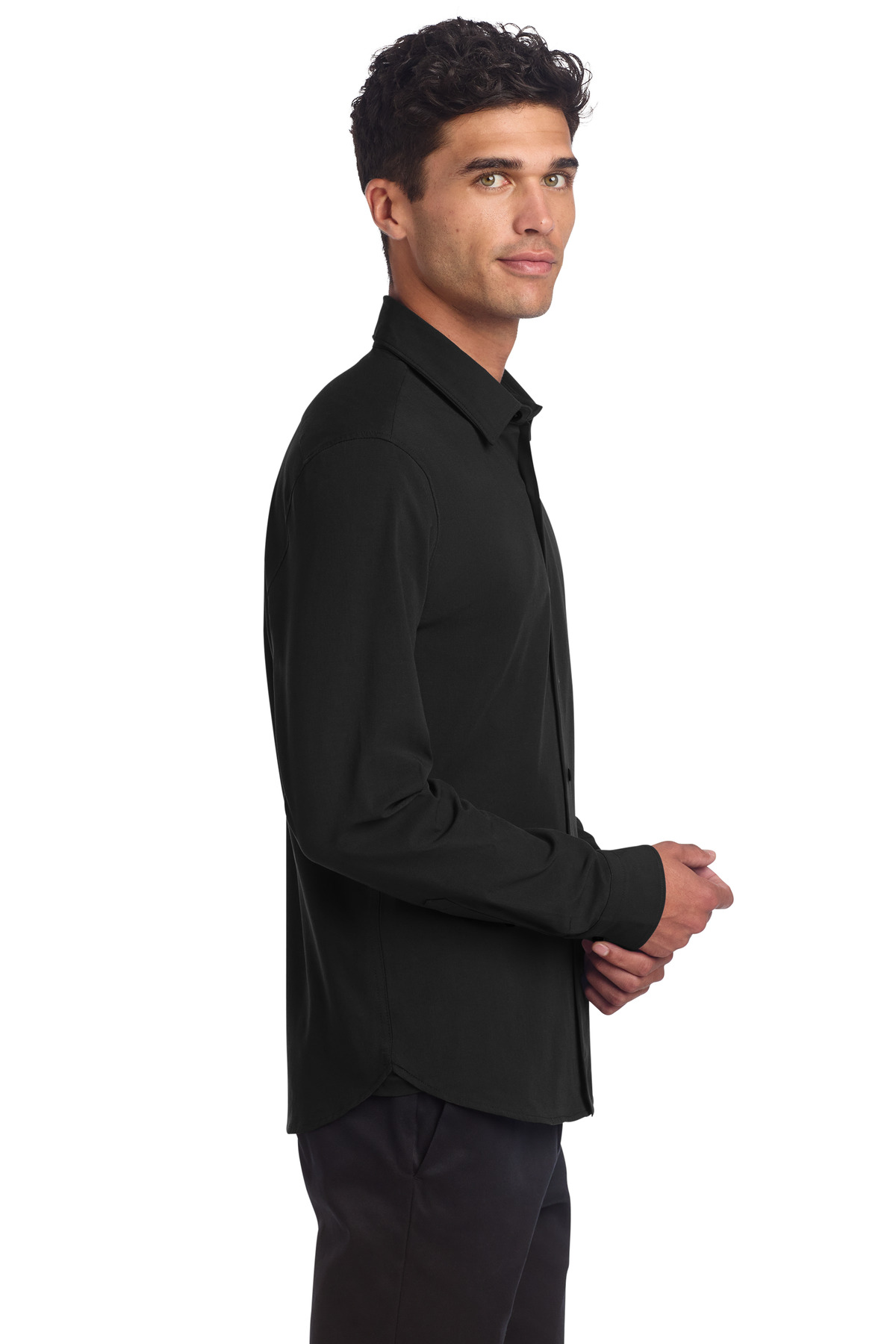 Mercer+Mettle Long Sleeve Stretch Woven Shirt MM2000 36