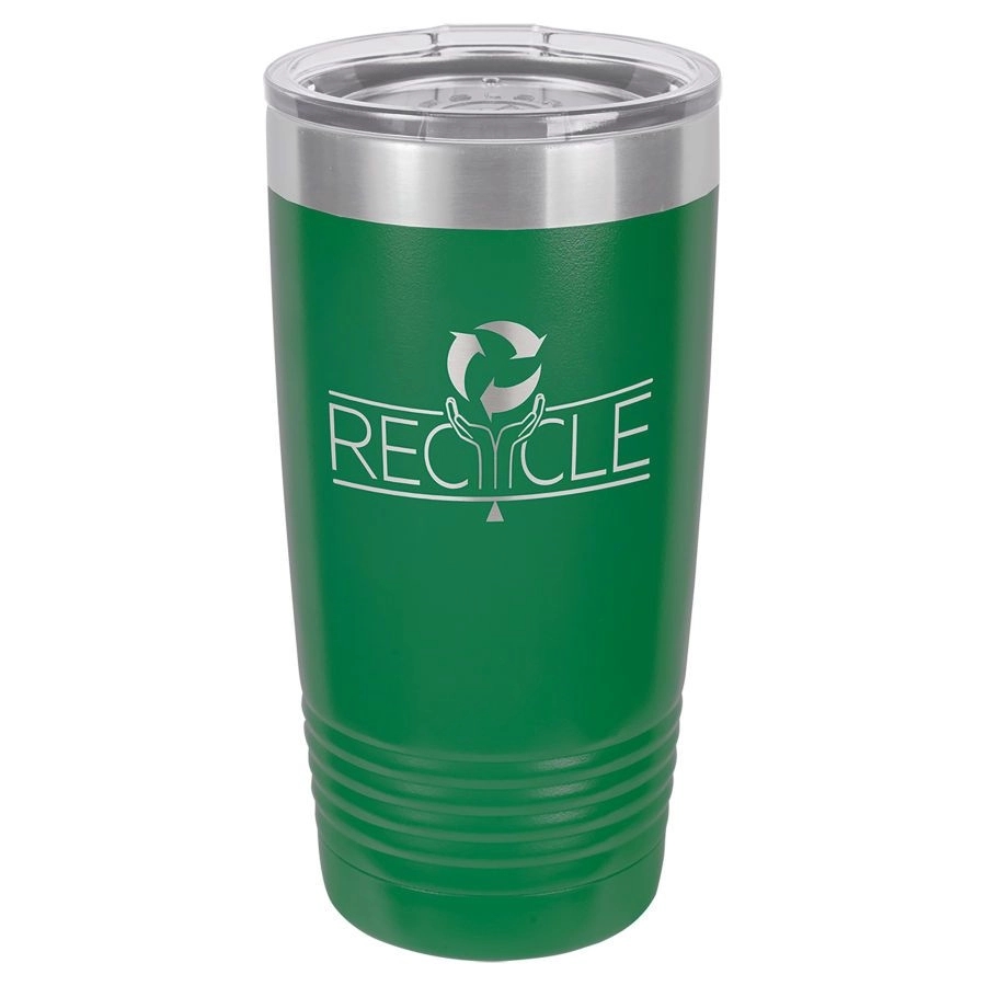 20 Oz. Maroon Red Vacuum Insulated Tumbler w/Clear Lid 11
