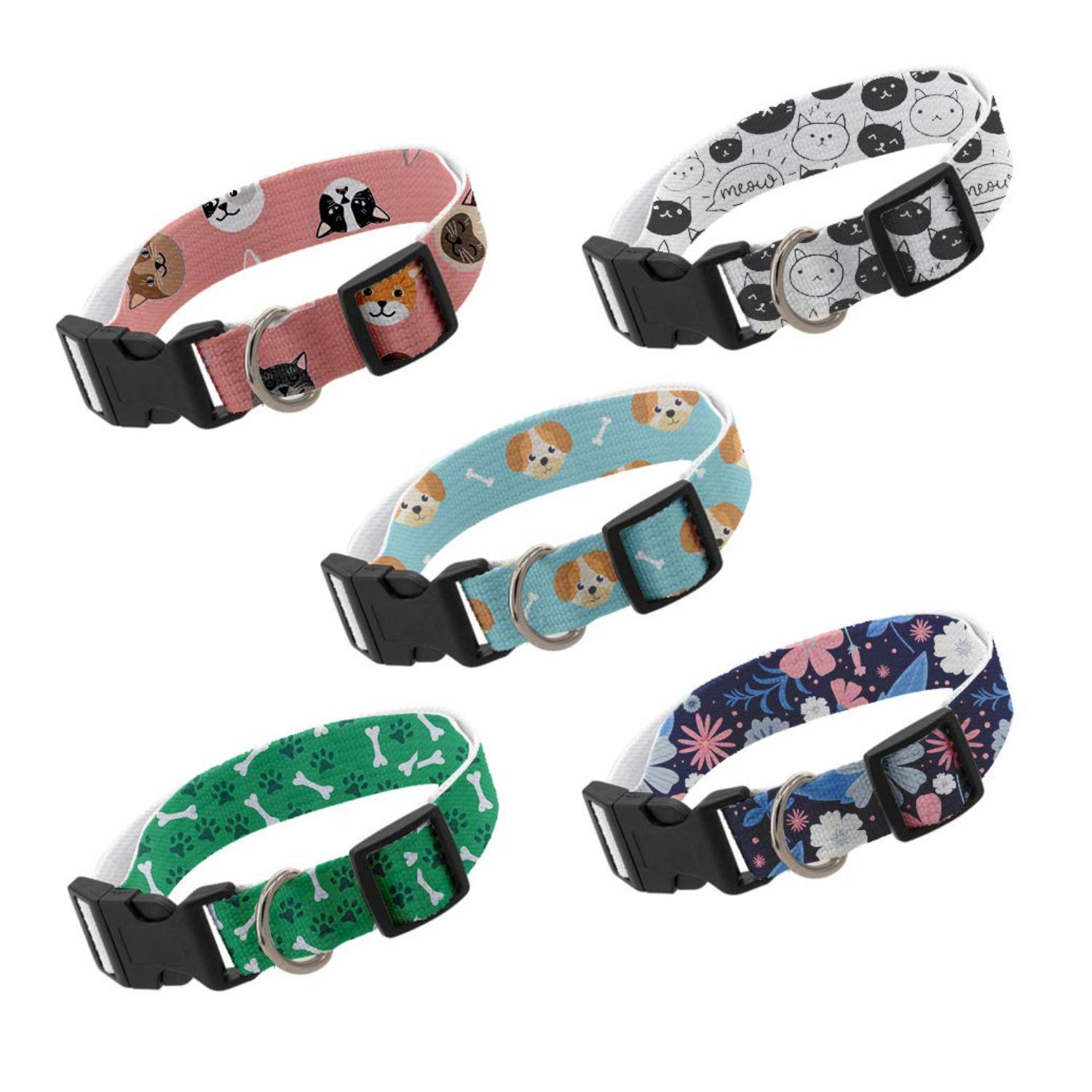 1"W x 24"L Adjustable Pet Safety Sublimation Polyester Seatbelt Leash