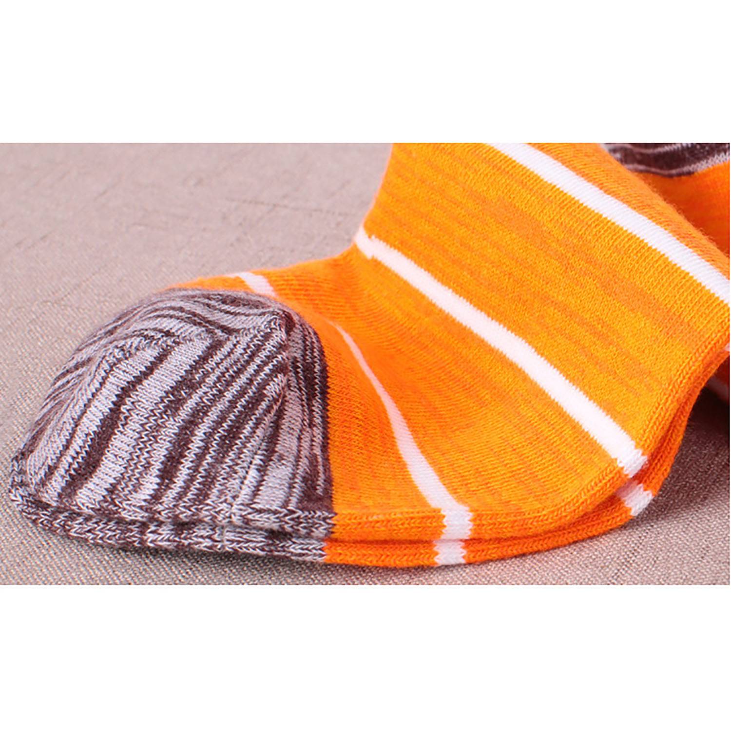 Cotton Knee-High Striped Socks 9