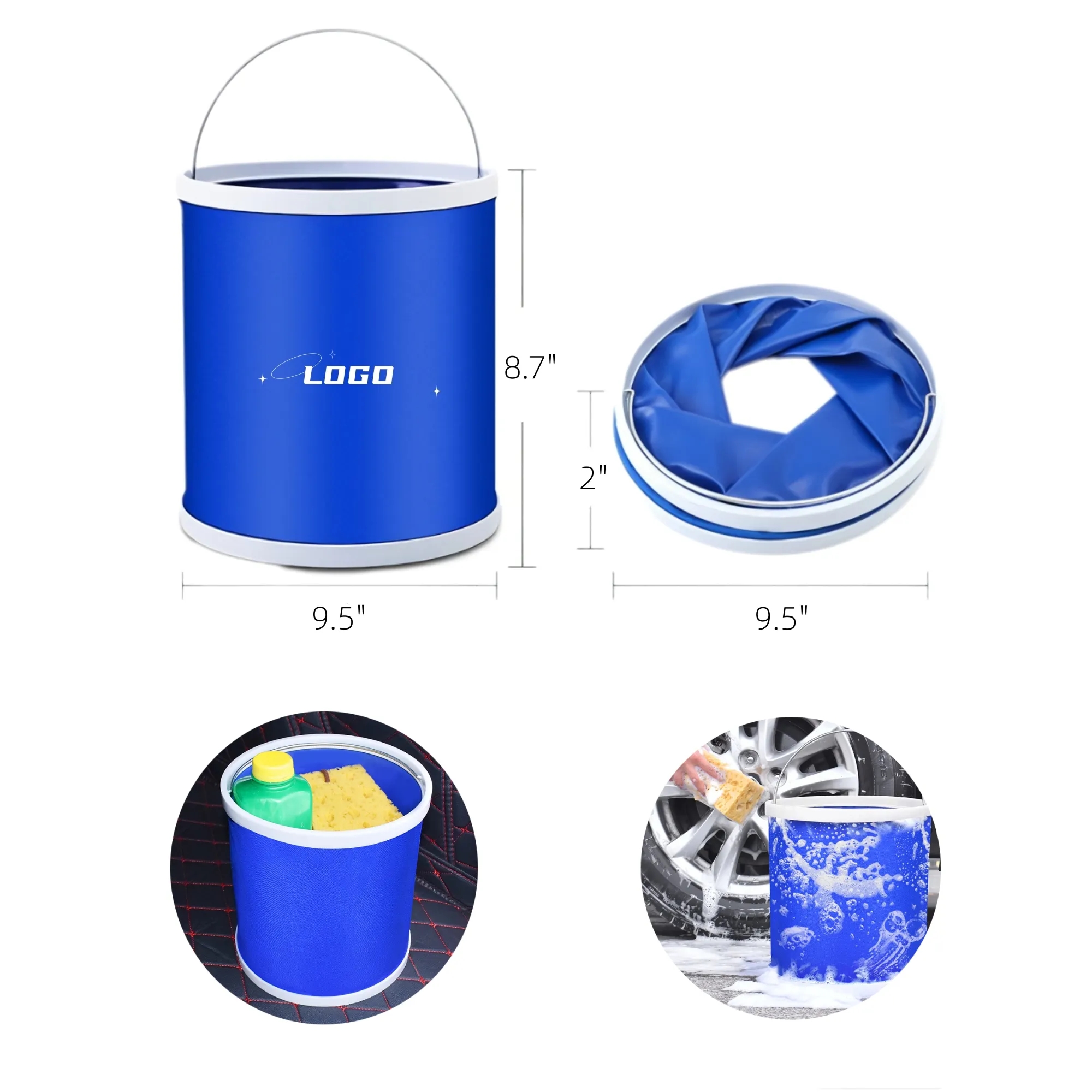 9L Portable Folding Bucket