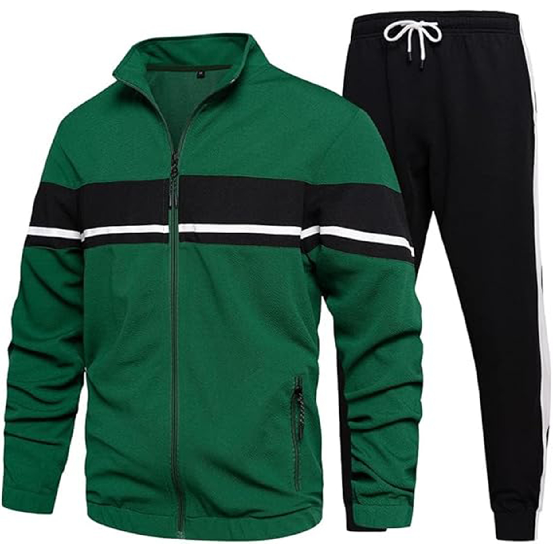 Casual Contrast Sports Jogging Tracksuits Set 6