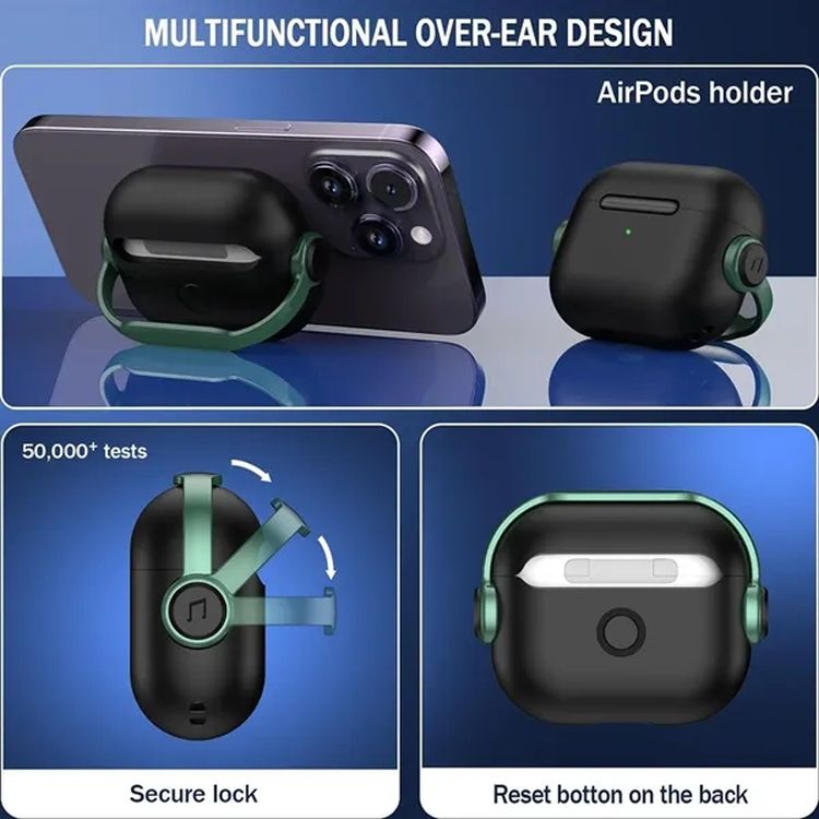 TPU AirPods Pro Case with Carabiner Keychain 3
