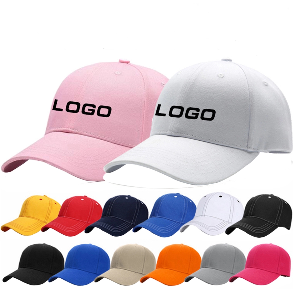 Cotton Baseball Cap for Men Women MOQ 100PCS 2