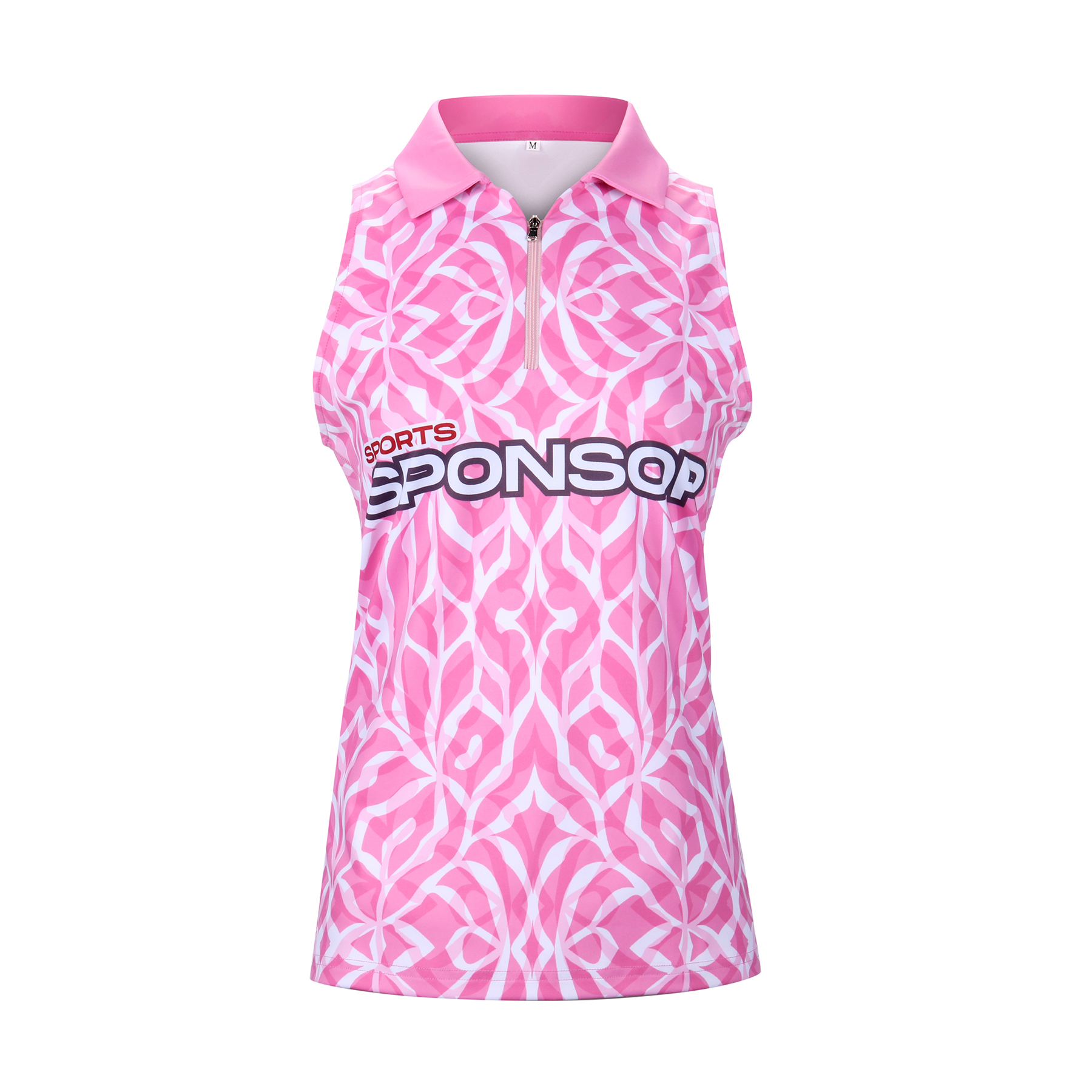 Custom Women's Athletic Sleeveless Polo Shirt (Full Color) 5