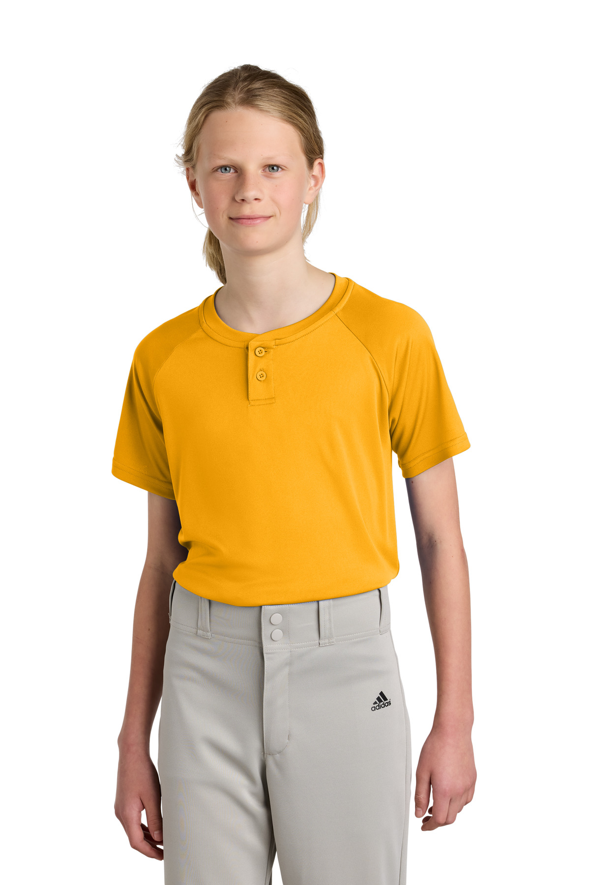 Sport-Tek Youth PosiCharge Competitor 2-Button Henley YST359 94