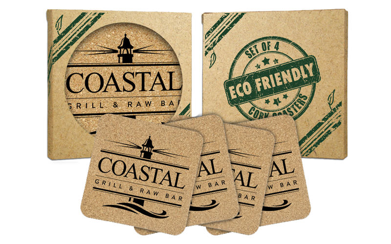 Square Cork Coaster (Set of 4) 1