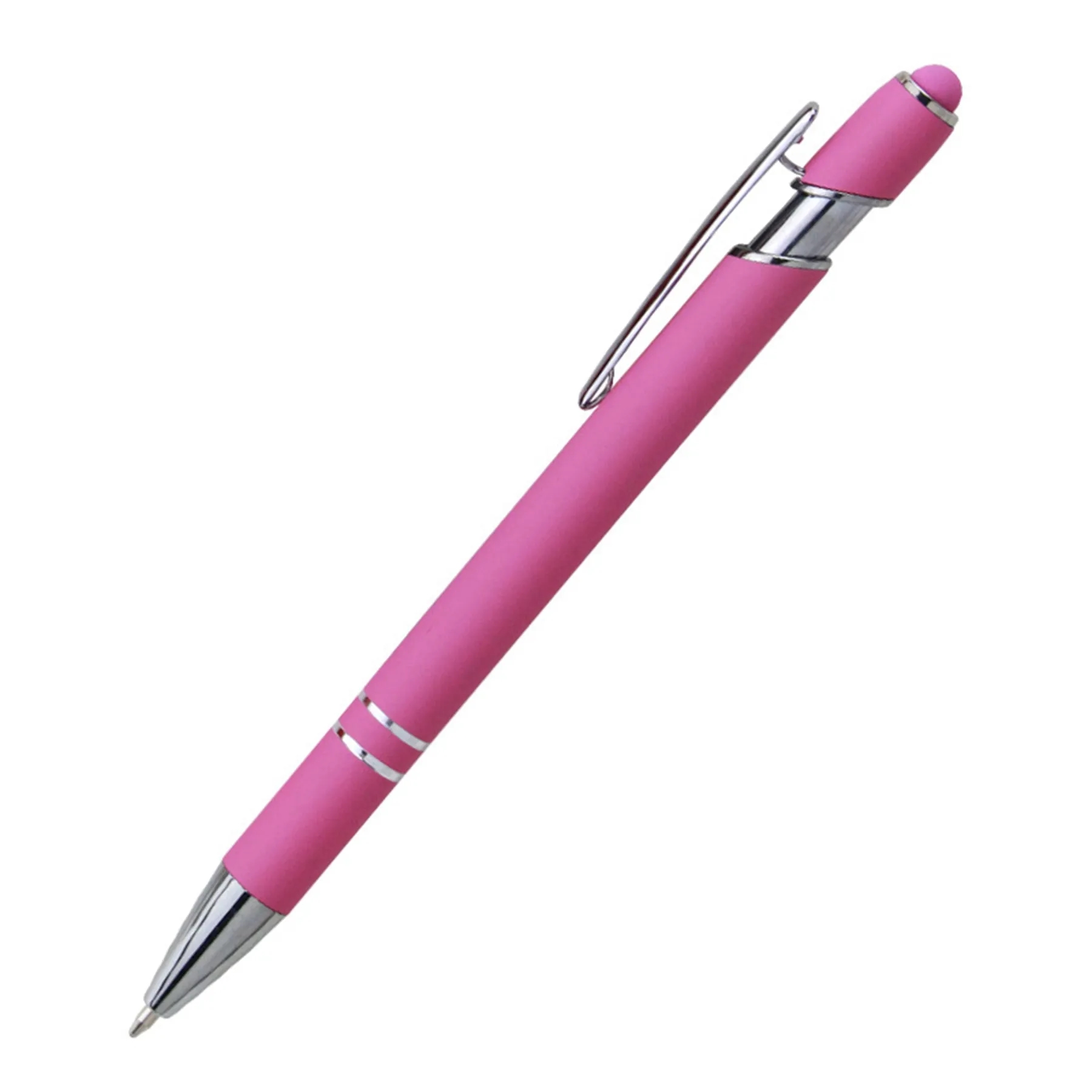 2 in 1 Metal Ballpoint Pen With Colorful Stylus 3
