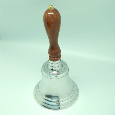 Silver Bell with Wood Handle 2